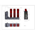 36kv Indoor Vacuum Circuit Breaker With Embedded Poles